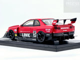 GT Spirit Nissan Skyline R34 GT-R LB Works Super Silhouette Red/Black 1:18 - New