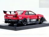 GT Spirit Nissan Skyline R34 GT-R LB Works Super Silhouette Red/Black 1:18 - New