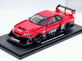 GT Spirit Nissan Skyline R34 GT-R LB Works Super Silhouette Red/Black 1:18 - New