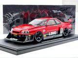 GT Spirit Nissan Skyline R34 GT-R LB Works Super Silhouette Red/Black 1:18 - New