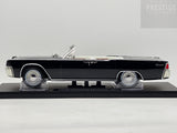 KK-Scale 1963 Lincoln Continental Convertible Black w White Roof, Bad Boys 1:18 - New