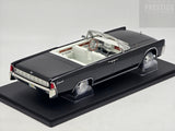 KK-Scale 1963 Lincoln Continental Convertible Black w White Roof, Bad Boys 1:18 - New