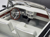 KK-Scale 1963 Lincoln Continental Convertible Black w White Roof, Bad Boys 1:18 - New