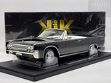 KK-Scale 1963 Lincoln Continental Convertible Black w White Roof, Bad Boys 1:18 - New