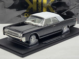 KK-Scale 1963 Lincoln Continental Convertible Black w White Roof, Bad Boys 1:18 - New