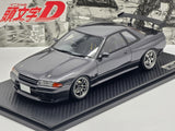 Ignition Model - INITIAL D - Nissan Skyline R32 GT-R (BNR32) Gun Grey Metallic 1:18 - New