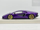 Eidolon 2022 Lamborghini Countach LPI800-4 Viola Pasifae w Gold Wheels 1:18 - New
