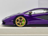 Eidolon 2022 Lamborghini Countach LPI800-4 Viola Pasifae w Gold Wheels 1:18 - New