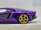 Eidolon 2022 Lamborghini Countach LPI800-4 Viola Pasifae w Gold Wheels 1:18 - New