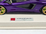 Eidolon 2022 Lamborghini Countach LPI800-4 Viola Pasifae w Gold Wheels 1:18 - New