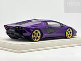 Eidolon 2022 Lamborghini Countach LPI800-4 Viola Pasifae w Gold Wheels 1:18 - New