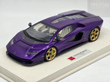 Eidolon 2022 Lamborghini Countach LPI800-4 Viola Pasifae w Gold Wheels 1:18 - New