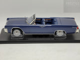 KK-Scale 1963 Lincoln Continental Convertible Blue Metallic w Roof, Lincoln Lawyer 1:18 - New