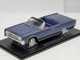KK-Scale 1963 Lincoln Continental Convertible Blue Metallic w Roof, Lincoln Lawyer 1:18 - New