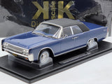 KK-Scale 1963 Lincoln Continental Convertible Blue Metallic w Roof, Lincoln Lawyer 1:18 - New