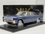 KK-Scale 1963 Lincoln Continental Convertible Blue Metallic w Roof, Lincoln Lawyer 1:18 - New