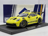 Solido 2024 Porsche 911 GT3 RS (992) Neon Lime w Black Stripes 1:18 - New