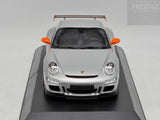Minichamps 2007 Porsche 911 GT3 RS 997 Coupe Silver Metallic / Orange 1:18 - New