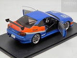 Solido 2001 Nissan S15 Silvia Spec-S Coupe "Mona Lisa" Fast & Furious Tokyo Drift 1:18 - New