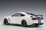 AUTOart Ford Shelby GT-350R Oxford White with Blue Stripes 72931 1:18 - New