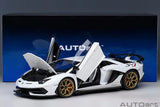 AUTOart 2018 Lamborghini Aventador SVJ Bianco Asopo Pearl White 1:18 - New