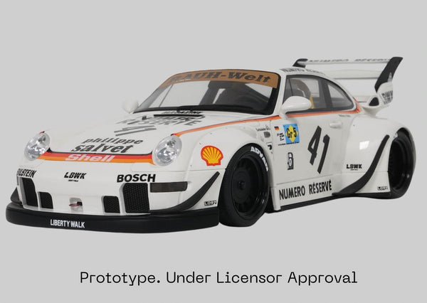 * PRE ORDER * GT Spirit Porsche RWB Rauh Welt Begriff Bodykit Kato-San White GT451 1:18 Scale - New