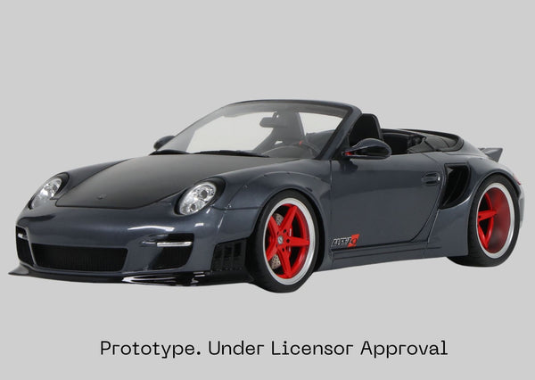 * PRE ORDER * GT Spirit Porsche 911 Convertible 997 LB Works Widebody Grey GT463 1:18 Scale - New