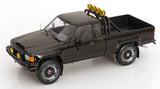 *PRE ORDER* KK-Scale 1985 Toyota Hilux SR5 Space Cab 4x4 Black, Back To The Future 3 1:18 - New