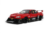 * PRE ORDER* GT Spirit Nissan Skyline R34 GT-R LB Works Super Silhouette Red/Black 1:18 - New