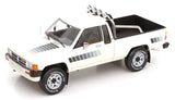 *PRE ORDER* KK-Scale 1985 Toyota Hilux SR5 Space Cab 4x4 White 1:18 - New