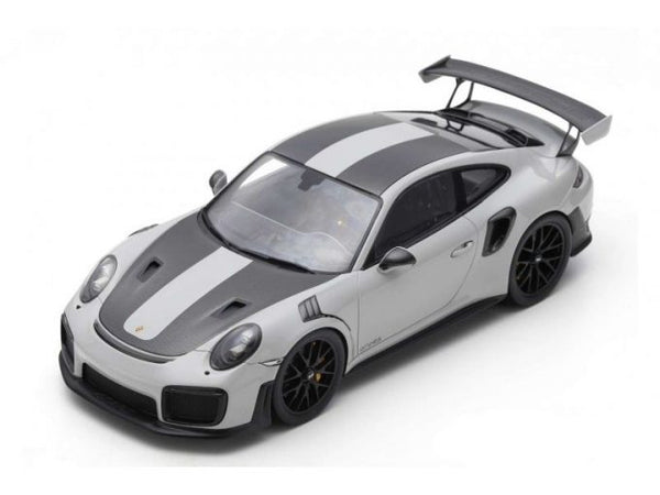 Spark 2018 Porsche 911 GT2 RS Weissach Package Chalk Grey 1:43 Scale Model Car - New