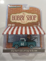 Greenlight Hobby Shop S2 1956 F-100 with Drop-In Tow Hook 1:64 Scale Model Car - New