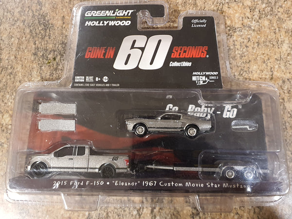 Greenlight Hollywood Hitch & Tow GONE IN 60 SECONDS Ford Set 1:64 Scale Model Car - New