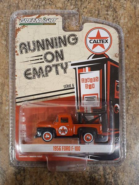 Greenlight Running on Empty 1956 Ford F-100 1:64 Scale Model Car - New