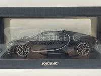 Kyosho Bugatti Chiron Black on Black 1:18 Scale Model Car - New