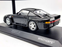 Minichamps 1987 Porsche 959 Black 1:18 Scale Model Car - New