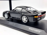 Minichamps 1987 Porsche 959 Black 1:18 Scale Model Car - New