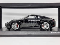 Minichamps 2019 Porsche 911 992 Carrera 4S Coupe Black 1:18 Scale - New