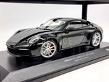 Minichamps 2019 Porsche 911 992 Carrera 4S Coupe Black 1:18 Scale - New