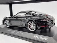 Minichamps 2019 Porsche 911 992 Carrera 4S Coupe Black 1:18 Scale - New