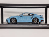 Minichamps 2020 Porsche 911 992 Turbo S Light Blue 1:18 Scale - New