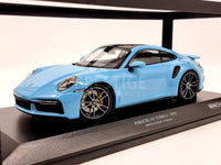 Minichamps 2020 Porsche 911 992 Turbo S Light Blue 1:18 Scale - New