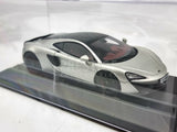 Genuine 2017 McLaren 570GT Silver Metallic by Minichamps 1:43 Scale - New