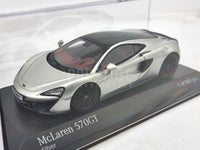 Genuine 2017 McLaren 570GT Silver Metallic by Minichamps 1:43 Scale - New