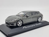 Genuine 2017 Porsche Panamera Turbo Grey 1:43 Scale by Minichamps - New