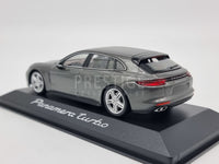 Genuine 2017 Porsche Panamera Turbo Grey 1:43 Scale by Minichamps - New