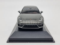 Genuine 2017 Porsche Panamera Turbo Grey 1:43 Scale by Minichamps - New