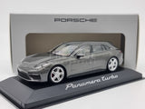 Genuine 2017 Porsche Panamera Turbo Grey 1:43 Scale by Minichamps - New