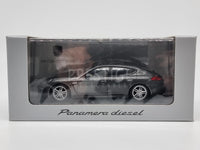 Genuine 2014 Porsche Panamera Diesel Agate Grey 1:43 Scale by Minichamps - New