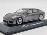 Genuine 2014 Porsche Panamera Diesel Agate Grey 1:43 Scale by Minichamps - New